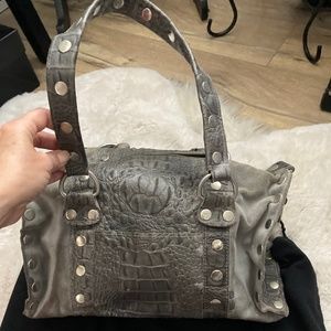 Hammitt Westwood Metallic Croc Handbag